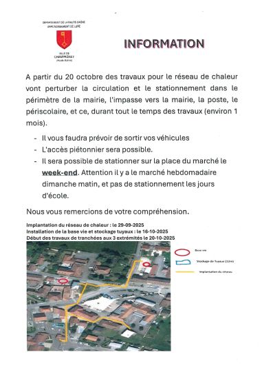 Travaux 